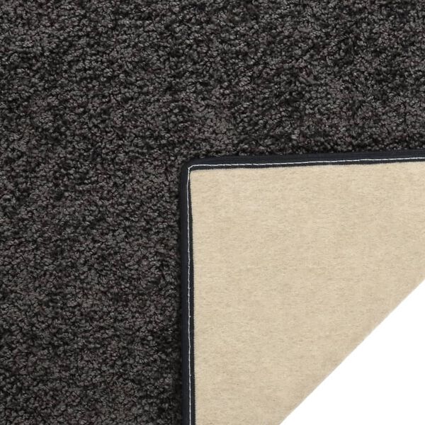 vidaXL Tapis &agrave; poils souples antid&eacute;rapant 57x150 cm Anthracite