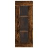 vidaXL Buffet haut Ch&ecirc;ne fum&eacute; 34,5x34x180 cm Bois d'ing&eacute;nierie