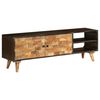 vidaXL Meuble TV Bois de manguier massif 140 x 30 x 45 cm