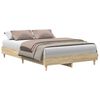 vidaXL Cadre de lit sans matelas ch&ecirc;ne sonoma 120x200 cm