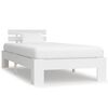 vidaXL Cadre de lit sans matelas blanc bois de pin massif 100x200 cm