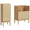 vidaXL Ensemble de mobilier de salle de bain FLORO 2 pcs Cire marron