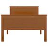 vidaXL Cadre de lit sans matelas marron miel pin massif 100x200 cm