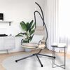 vidaXL Chaise suspendue Taupe 94 x 107 x 196.5 cm Acier