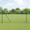 vidaXL Poteau de cl&ocirc;ture. Vert 10 x 1,6 m (maille de 13 mm)