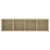 vidaXL Meubles TV 2 pcs Chêne sonoma 142,5x35x36,5cm Bois d'ingénierie