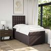 vidaXL Sommier &agrave; lattes de lit avec matelas Marron fonc&eacute; 80x200 cm