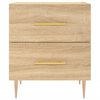vidaXL Table de chevet ch&ecirc;ne sonoma 40x35x47,5 cm bois d&rsquo;ing&eacute;nierie