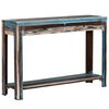 vidaXL Table console Bois massif Vintage 118 x 30 x 80 cm