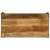 vidaXL Table basse Bois massif de manguier brut et acier 110 cm