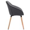 vidaXL Chaises &agrave; manger lot de 6 gris fonc&eacute; tissu