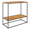 House Nordic Table console avec 2 &eacute;tag&egrave;res Avery Ch&ecirc;ne et noir
