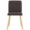 vidaXL Chaises &agrave; manger lot de 4 marron fonc&eacute; tissu