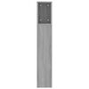 vidaXL Armoire de tête de lit Sonoma gris 200x18,5x104,5 cm