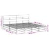 vidaXL Cadre de lit sans matelas cire marron 180x200cm bois pin massif