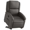 vidaXL Fauteuil inclinable électrique gris cuir véritable