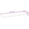 vidaXL &Eacute;tag&egrave;re flottante 100x20x4 cm bois d'acacia massif non trait&eacute;