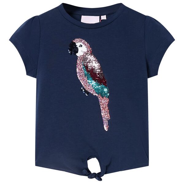 T-shirt pour enfants bleu marine 116