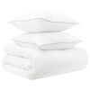 vidaXL Ensemble de Duvet 3 pc 140 x 220 cm Toutes saisons Bambou Blanc