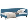 vidaXL Cadre de lit d'angle avec t&ecirc;te de lit Bleu 100 x 200 cm Velours