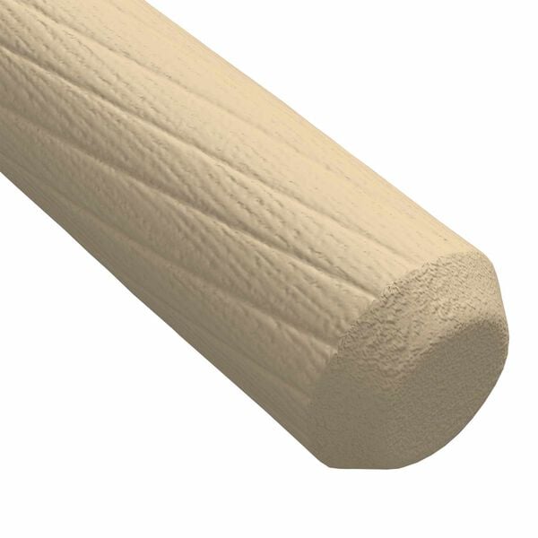 vidaXL Chevilles en bois 2 pcs Marron &Oslash;8 x 50 mm Bois massif