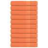 vidaXL Serviettes 10 pcs orange 100x200 cm 360 g/m&sup2; 100% coton