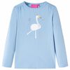 T-shirt enfants &agrave; manches longues bleu clair 140