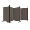vidaXL Cloison de s&eacute;paration 6 panneaux Anthracite 520x180 cm Tissu