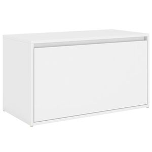 vidaXL Banc d'entr&eacute;e 80x40x45 cm Blanc Bois d&rsquo;ing&eacute;nierie