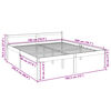 vidaXL Lit pour personne &acirc;g&eacute;e sans matelas 180x200 cm