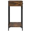 vidaXL Table console ch&ecirc;ne fum&eacute; 100x39x78,5 cm bois d'ing&eacute;nierie