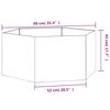 vidaXL Jardini&egrave;re Rouill&eacute; 90x90x45 cm Acier corten