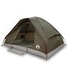 vidaXL Tente de camping &agrave; d&ocirc;me 2 personne marron imperm&eacute;able