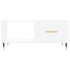vidaXL Table basse blanc 90x50x40 cm bois d'ing&eacute;nierie