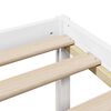 vidaXL Lit biblioth&egrave;que sans matelas blanc 135x190 cm bois pin massif