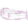vidaXL Lit ottoman avec matelas et LED Gris clair 180x200 cm tissu