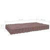 vidaXL Coussins de plancher de palette lot de 3 Taupe Coton