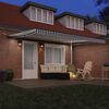 vidaXL Auvent r&eacute;tractable automatique avec LED anthracite et blanc