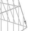 vidaXL Cage &agrave; poules Argent 430 x 55 x 55 cm Acier galvanis&eacute;