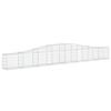 vidaXL Paniers &agrave; gabions arqu&eacute;s 10 pcs 400x30x40/60 cm Fer galvanis&eacute;