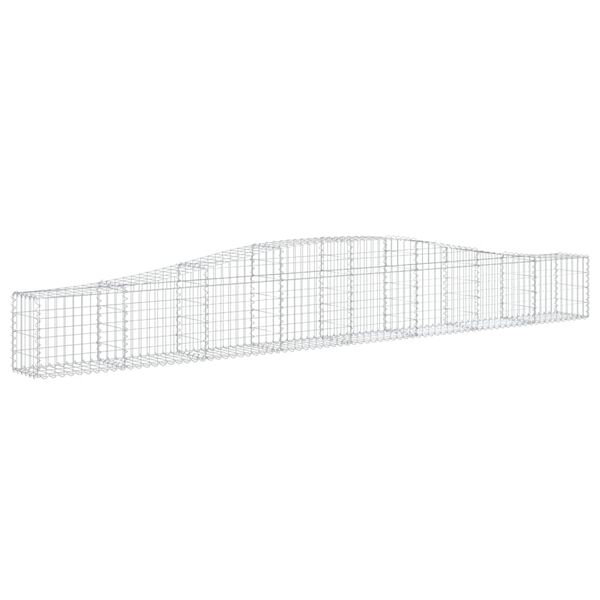 vidaXL Paniers &agrave; gabions arqu&eacute;s 10 pcs 400x30x40/60 cm Fer galvanis&eacute;