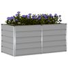 vidaXL Jardini&egrave;re Gris clair 160 x 80 x 75 cm Acier
