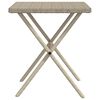 vidaXL Chaises longues lot de 2 avec table gris clair r&eacute;sine tress&eacute;e