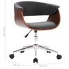 vidaXL Chaises pivotantes &agrave; manger lot de 2 gris tissu