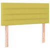 vidaXL Sommier &agrave; lattes de lit avec matelas Vert 100x200 cm Tissu