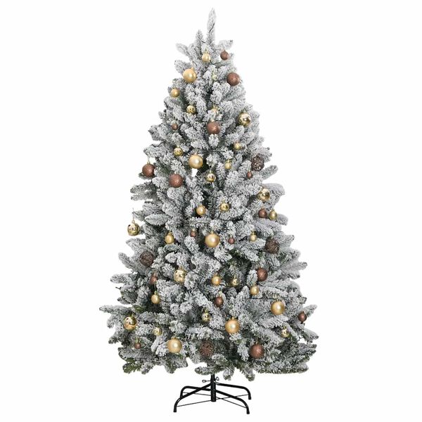 vidaXL Sapin de No&euml;l artificiel articul&eacute; 300 LED et boules 270 cm
