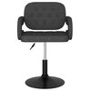 vidaXL Tabouret de bar Gris fonc&eacute; Tissu