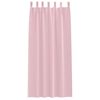 vidaXL Rideaux occultants avec anneaux 2 pcs Rose bébé 260 x 140 cm