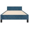 vidaXL Cadre de lit sans matelas bleu fonc&eacute; 80x200 cm velours