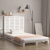 vidaXL T&ecirc;te de lit murale Blanc 96x3x91,5 cm Bois massif de pin